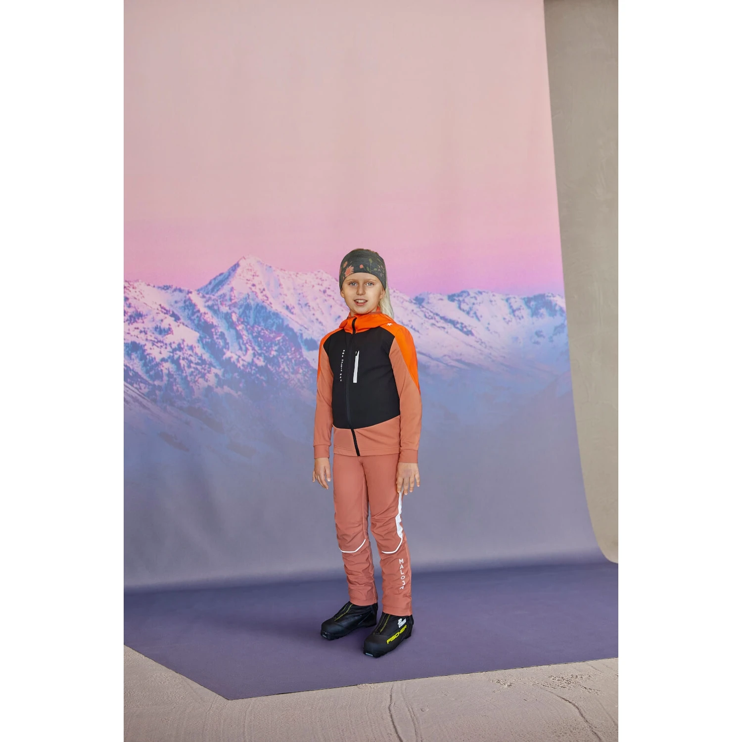 Maloja FrostspannerU. Kids Nordic Hybrid Softshell Pants - Midnight 8581 - Image 3