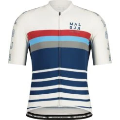 Maloja FurglerM. Roadbike Jersey - Glacier Milk Stripe 8597