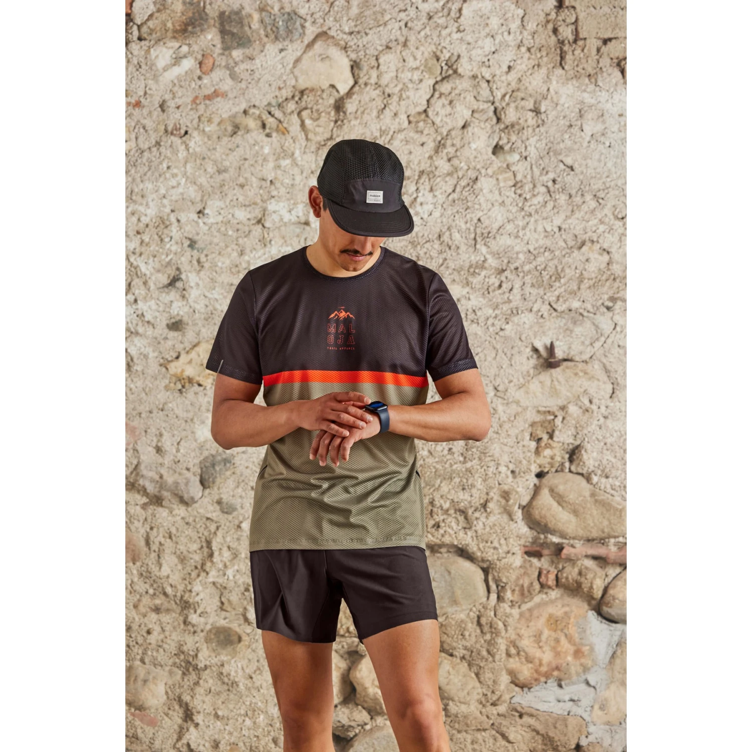 Maloja GordesM. 1/2 Trail Running Tee - Moonless Multi 0821 - Image 3