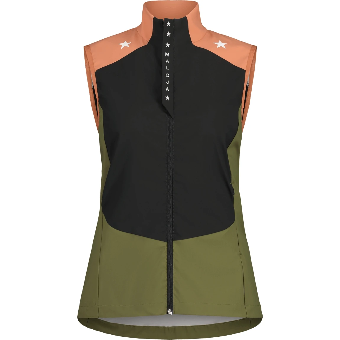 Maloja GrünfinkM. Women's Nordic Hybrid Softshell Vest - Moonless Multi 0821