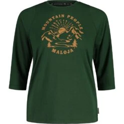 Maloja HimbeereM. Enduro Women's 3/4 Tee - Fir 8673