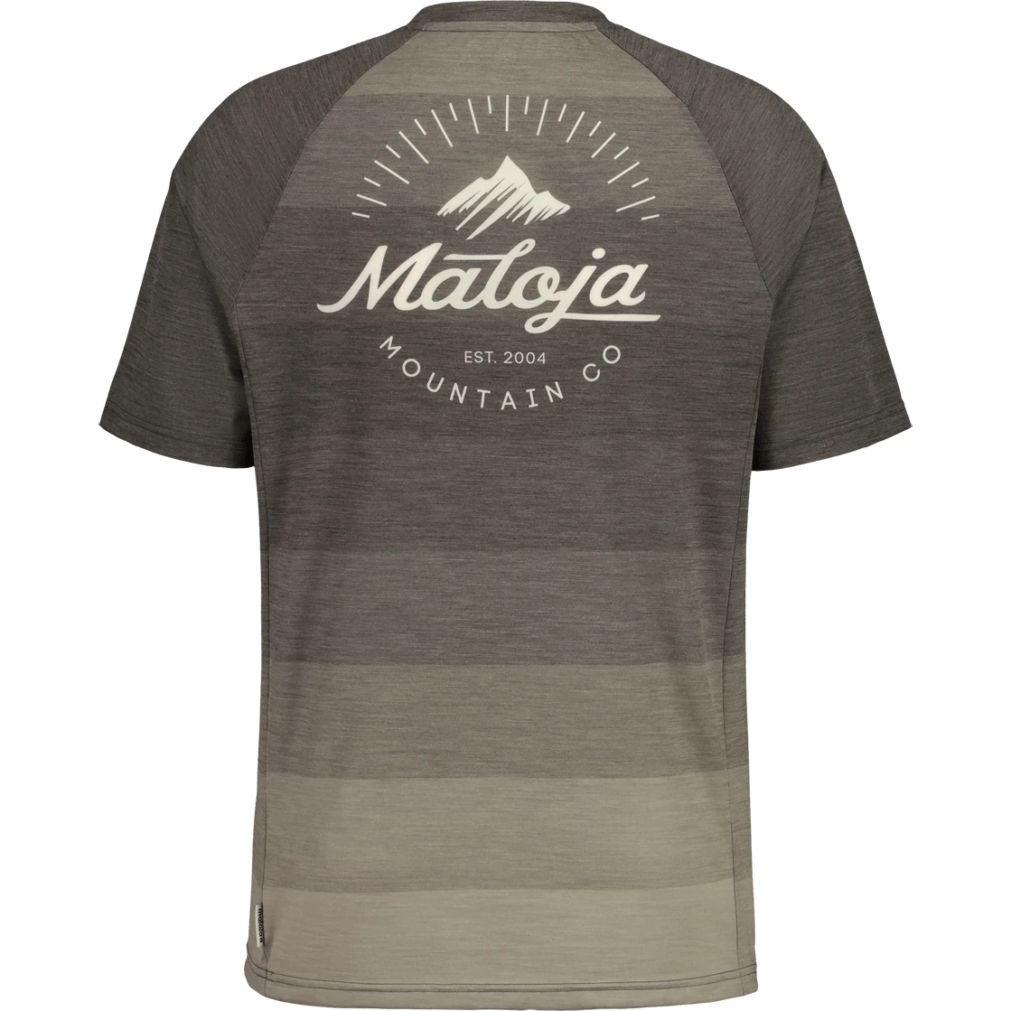 Maloja PecolM. Baselayer Shirt - Moonless Stripe 8248 - Image 2