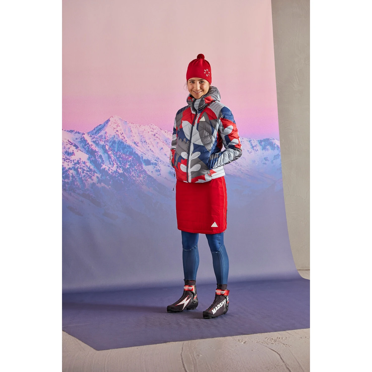 Maloja SwingM. Women's Ski Touring Puffer Skirt - Moonless 0817 - Image 3