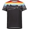 Maloja RitterspornB. Trail Kid's Tee - Moonless Multi 0821