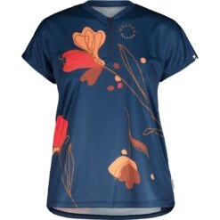 Maloja SarsteinM. 1/2 All Mountain Trail Women's Tee - Midnight Alpflower 8741