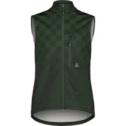 Maloja TozzagoM. Cycle Thermal Windblock Vest - Deep Forest Check 8791