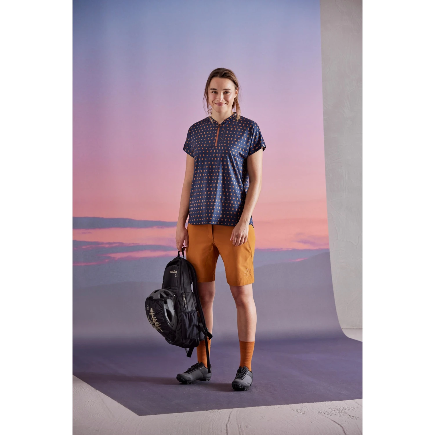 Maloja TrentinoM. All Mountain 1/2 Women's Jersey - Rosewood 8583 - Image 3